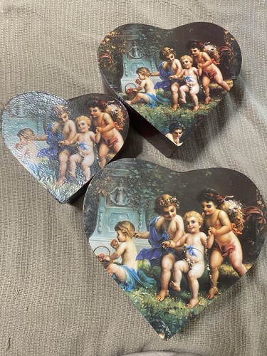 Vintage heart shaped cherub - heart,